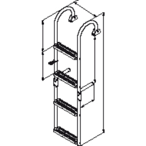 PLASTIMO LEITER ENGE STUFEN 2+2 180 GRAD