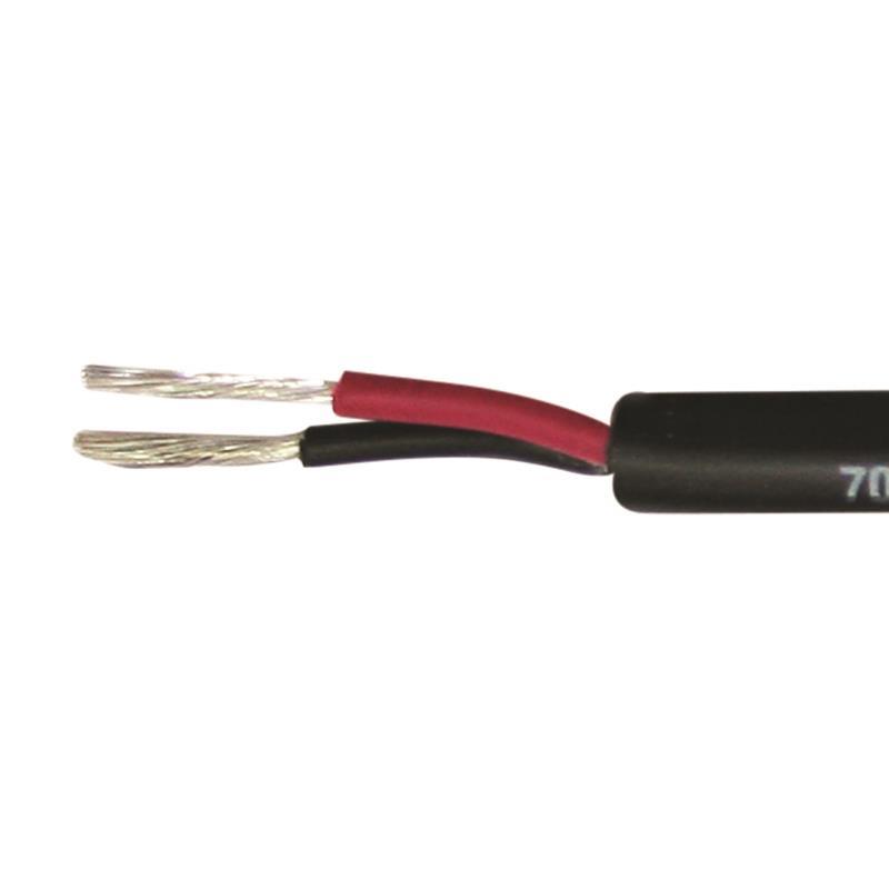 MAXPOWER Marinekabel, verzinnt, 2x2,5mm2, black