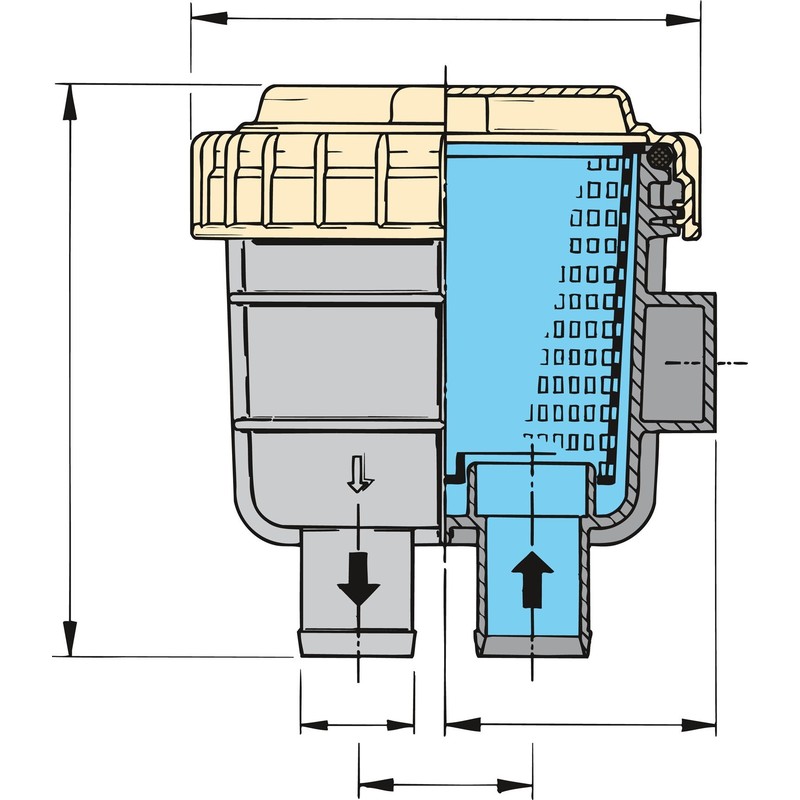 Vetus FTR330 Wasserfilter 12,7mm