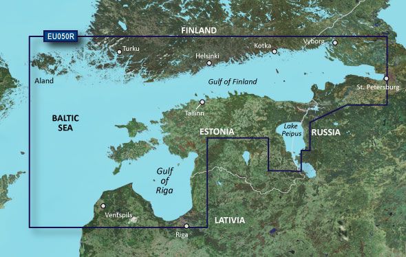 Garmin Bluechart EU050R Gulfs of Finland &amp, Riga