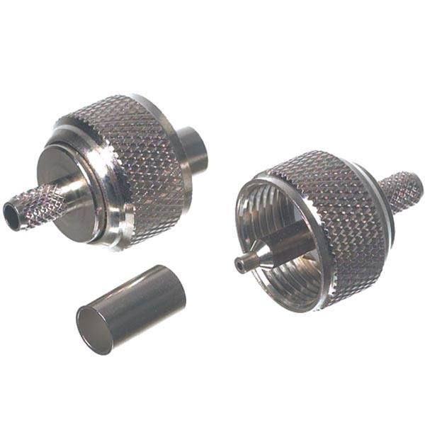 Antennenstecker PL259 für RG213-Kabel zum Krimpen