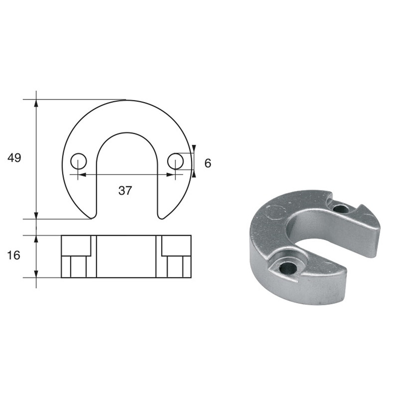 BUKH PRO ANODE F/MERCURY ENGINES