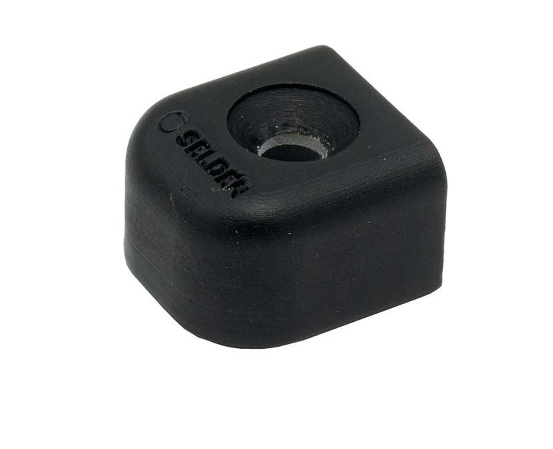 Endstück für Seldén Pin-Stop Schiene Typ 15. 20x19x13mm. Kunststoff