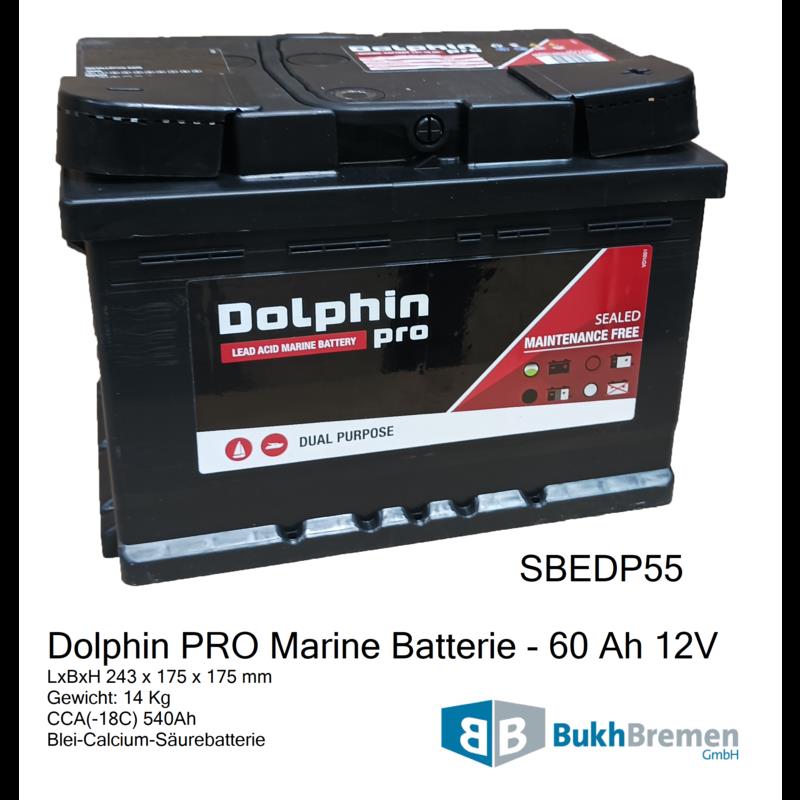 Dolphin PRO Marine Batterie - 60 Ah 12V