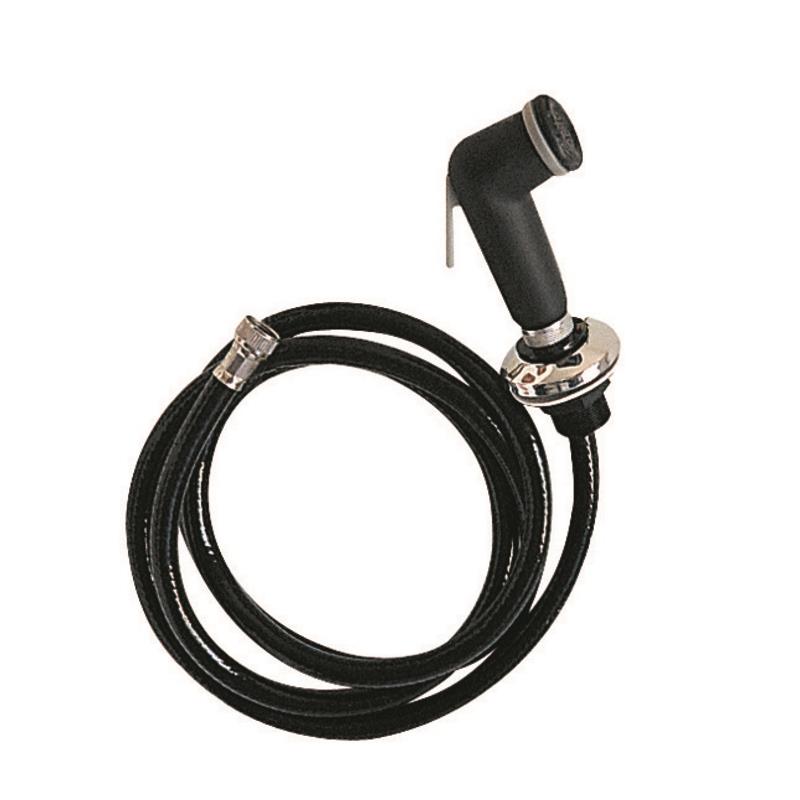 PLASTIMO Duscharmatur mit Schlauch Schwarz