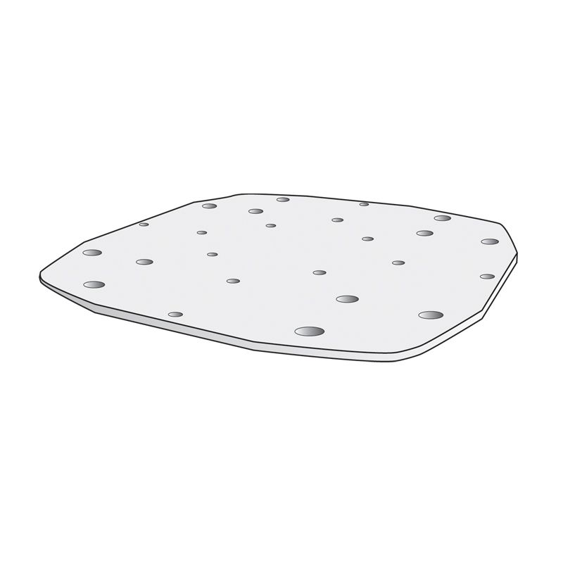 Båtsystem Topplatte 280 x 280mm für NOA Radarmast