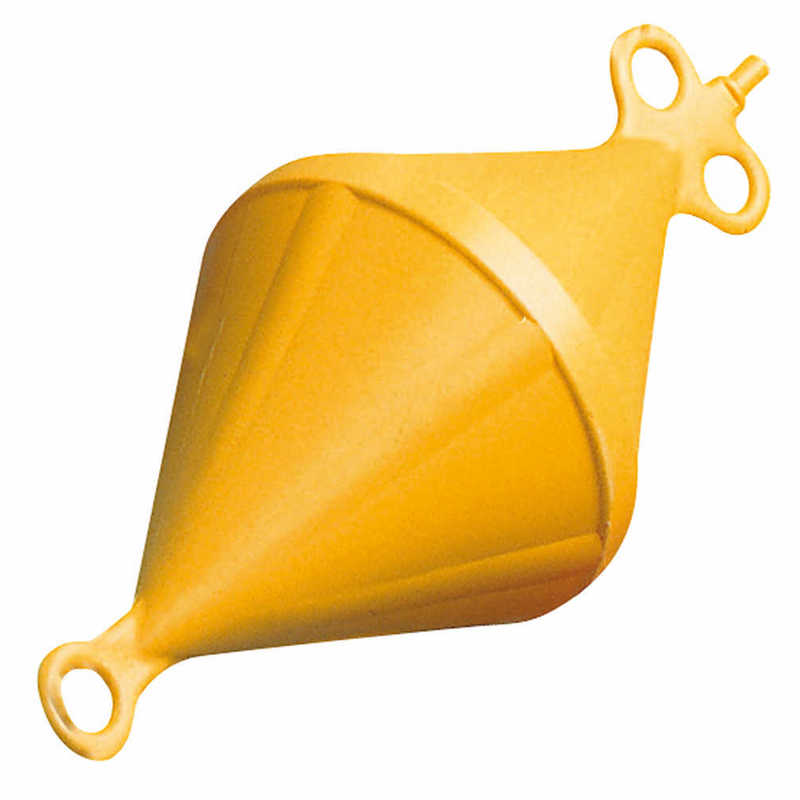 PLASTIMO MOORING BUOY+EYELETS-D28CM YEL