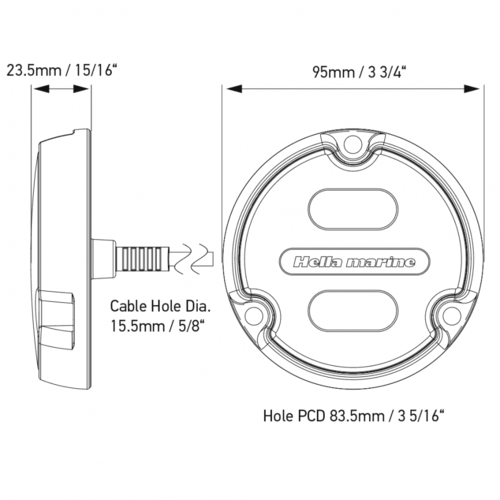 Hella Apelo A2 RGB Alu, anthrazit, Blister