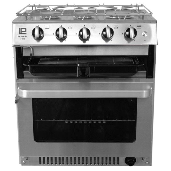 Neptune 5000 Gasherd 3-flammig mit Backofen und Topfhalter Palby Marine A/S, Korsvej 3, 6000, Kolding, DK, palby@palby.dk