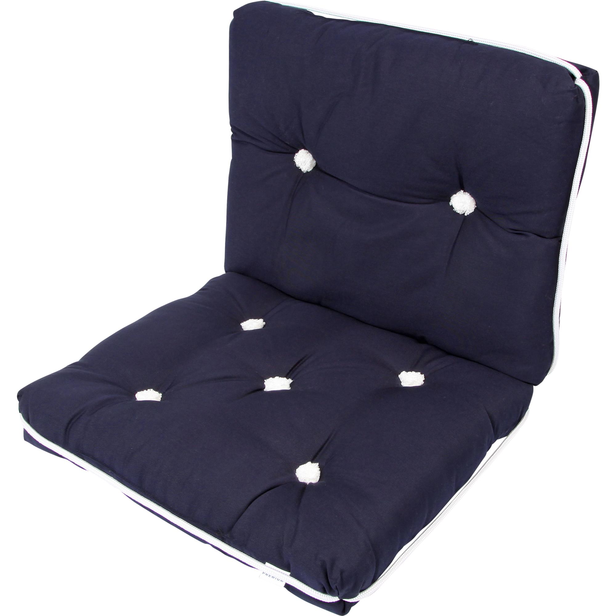 SPRENGER, Kapok-Kissen, doppelt - navy
