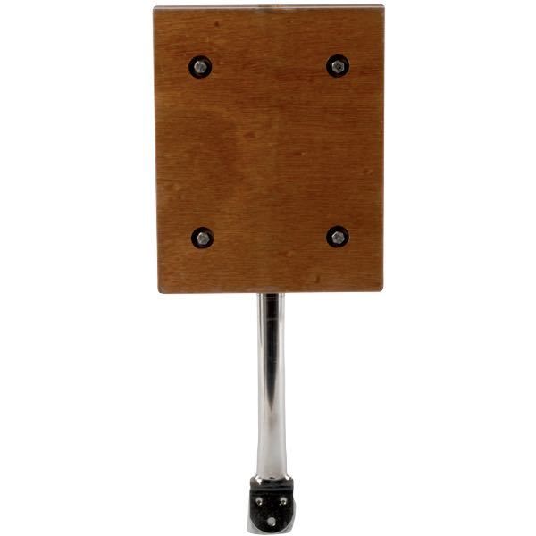 Motoraufhängung für Aussenbordmotoren an Heckkorb L=250mm B=200mm lackiertes Sperrholz mit Stütze au