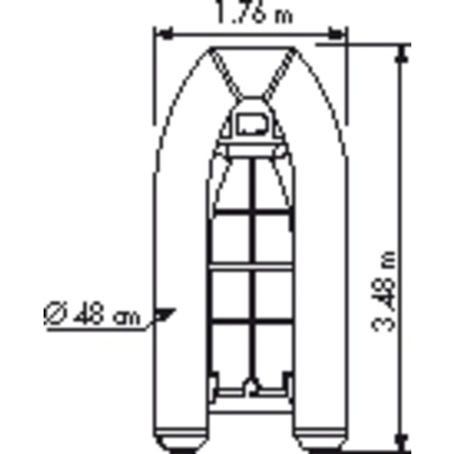PLASTIMO Schlauchboot YACHT PRI350RF grau