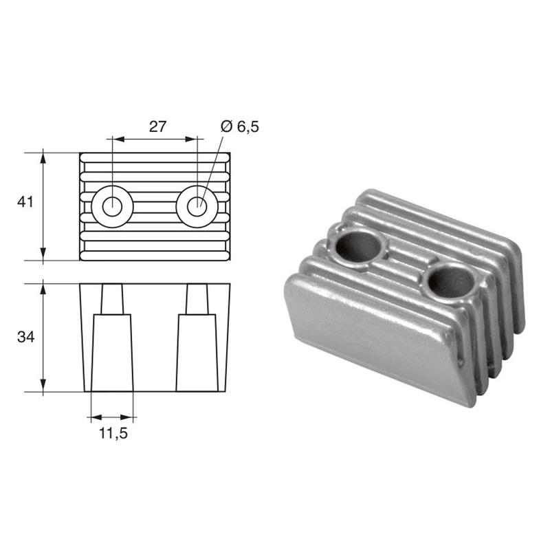 BUKH PRO ANODE F/YAMAHA ENGINES