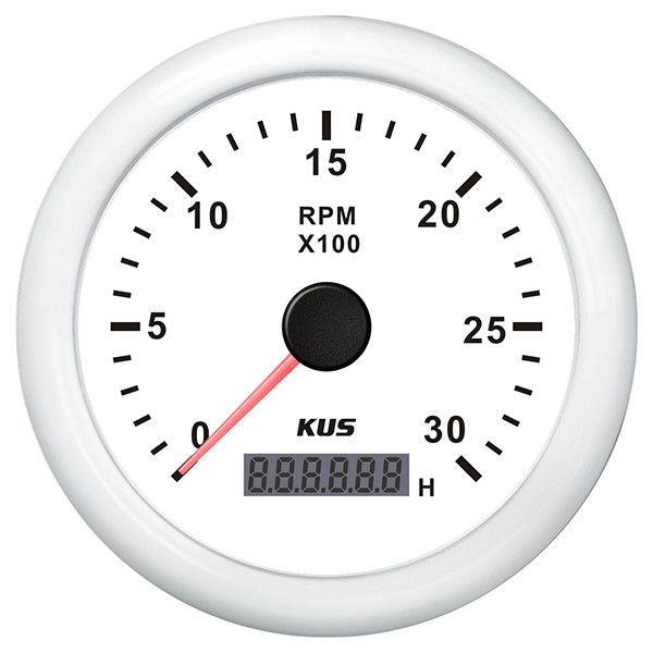 KUS Drehzahlmesser mit Betriebsstundenzähler f.Dieselmot. 0-3000U/min 0,5-250 12... Palby Marine A/S, Korsvej 3, 6000, Kolding, DK, palby@palby.dk