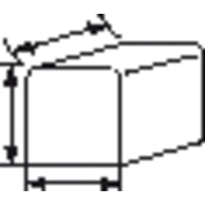 PLASTIMO AB-HUELLE WEISS PVC 45X20X25
