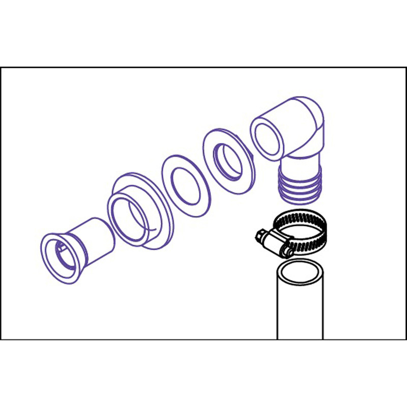 BUKH PRO PIPE JOINT FOR ELECTRIC TOILET