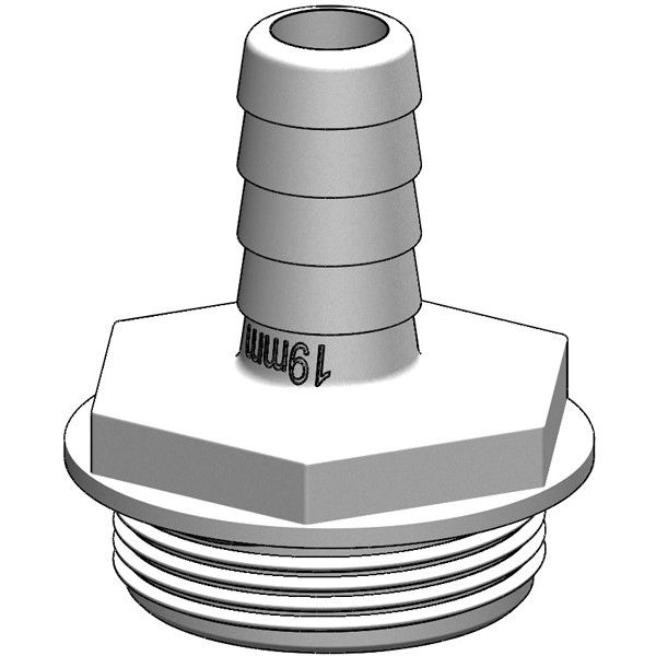 Schlauchanschluss-Stutzen für Aquavalve 1 1/2''