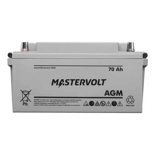 Mastervolt AGM Batterie 12/70, 12 V, 70 Ah, 22 kg