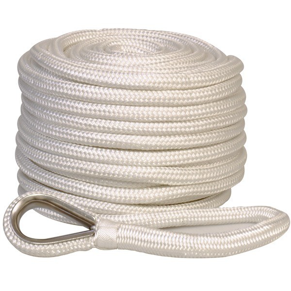 1852 Ankerleine mit Bleieinlage und Kausch D=12mm L=15m