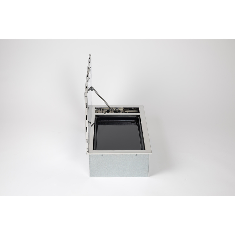Eno Gas built-in plancha in stainless steel