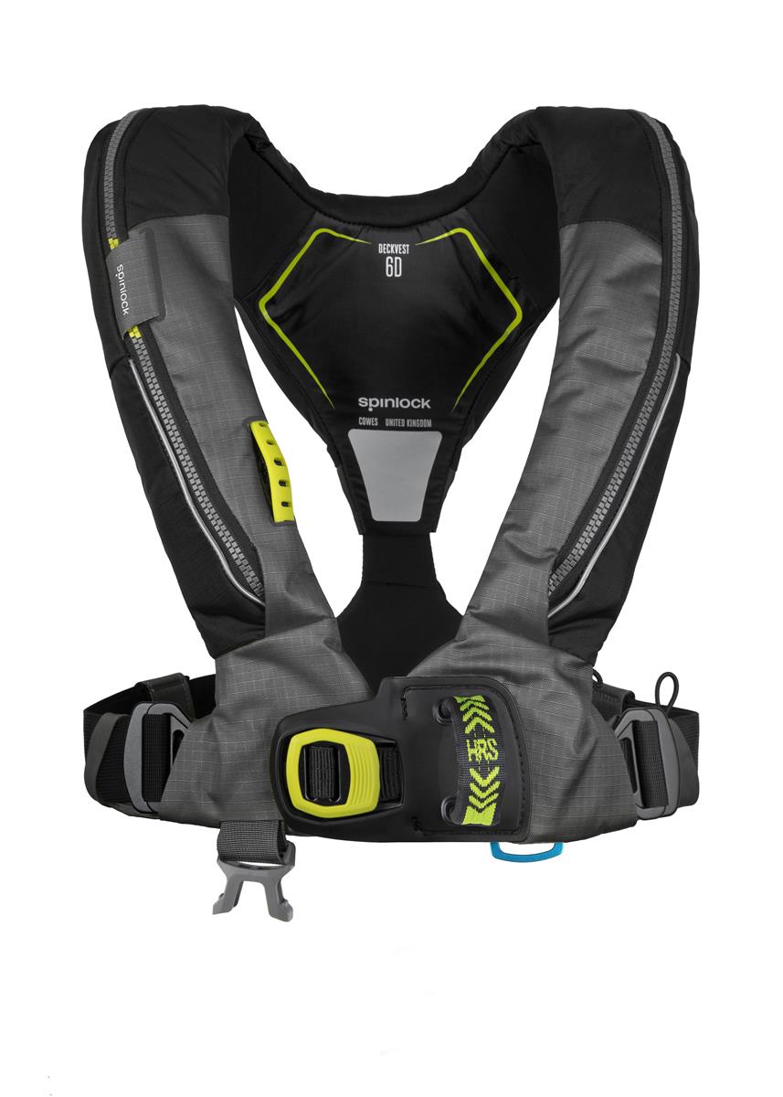 Spinlock, automatische Rettungsweste, Deckvest 6D, 170N, schwarz, HRS System