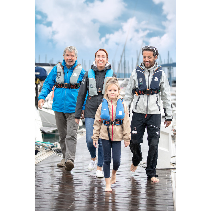 Secumar, automatische Rettungsweste, Survival 220 Harness hellgrau / grau