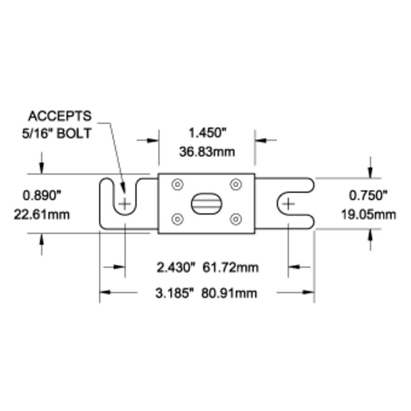Blue Sea ANL-Sicherung – 50 Ampere