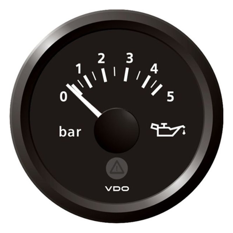 VDO ViewLine Motor Öldruck 5Bar Schwarz 52mm