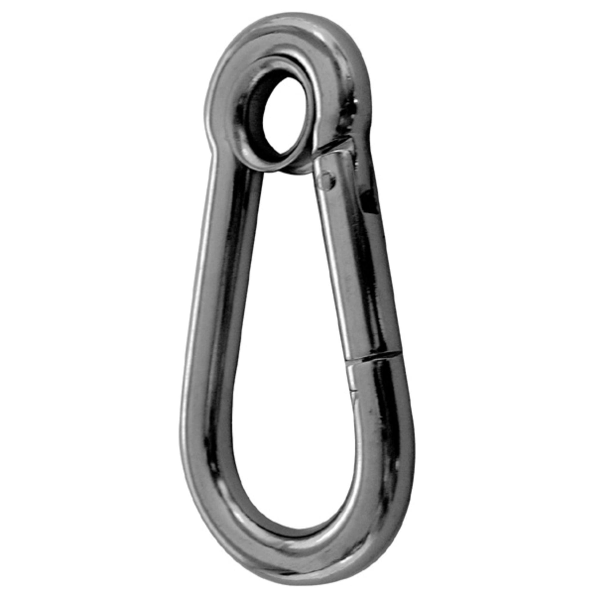 SPRENGER, Karabinerhaken - Edelstahl rostfrei, Kausche, 120 mm