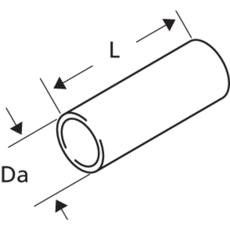 Webasto Verbindungsrohr D24 L=50, Edelstahl