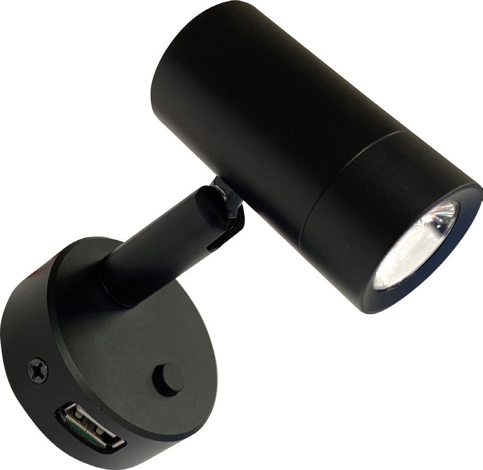 Båtsystem Leseleuchte Minitube D4 LED matt schwarz