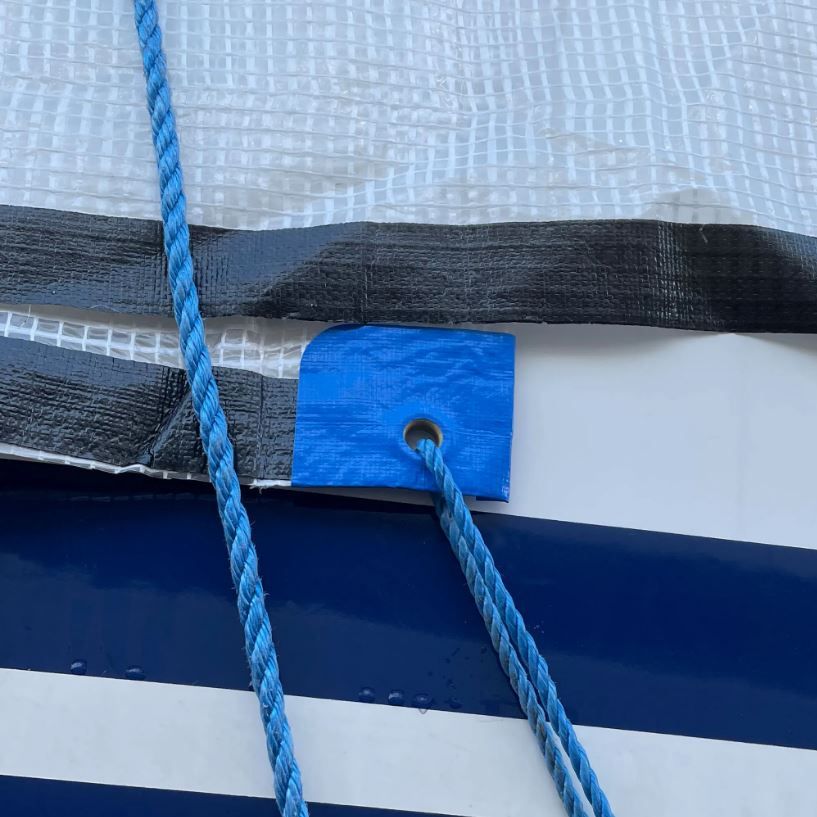 Batsystem Klebeverstärkung für Planen-Ösen 100x100mm 10 Stück