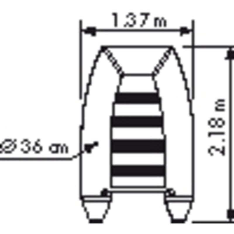 PLASTIMO Schlauchboot RAID II P220SH blau