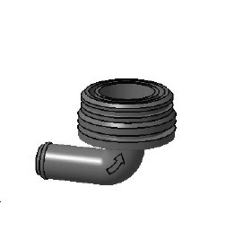 PLASTIMO WINKELANSCHLUSS D 38MM BILGEPUMPE