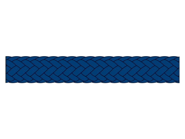 Liros, Polyesterleine, Porto, navy 16mm