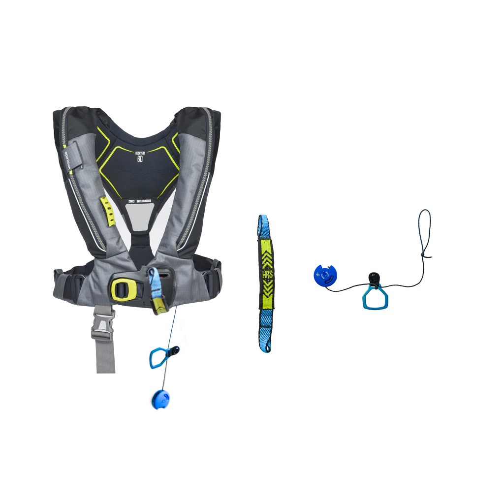 Spinlock, automatische Rettungsweste, Deckvest 6D, HRS-System, 275N,  mit Harness, schwarz-anthrazit