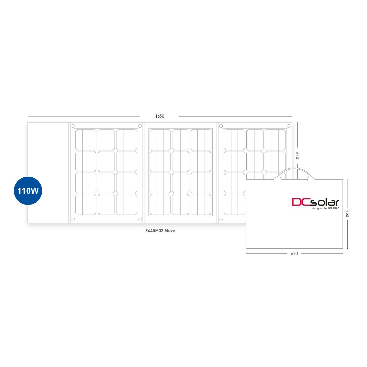 DCSolar E445M32 Move Solarmodul