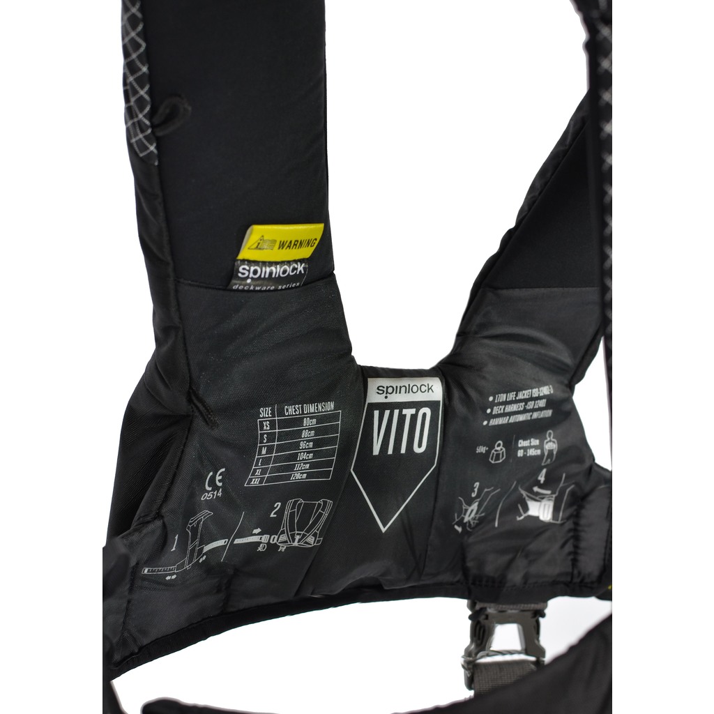Spinlock, automatische Rettungsweste, Deckvest Vito Hammar 170 mit HRS-System