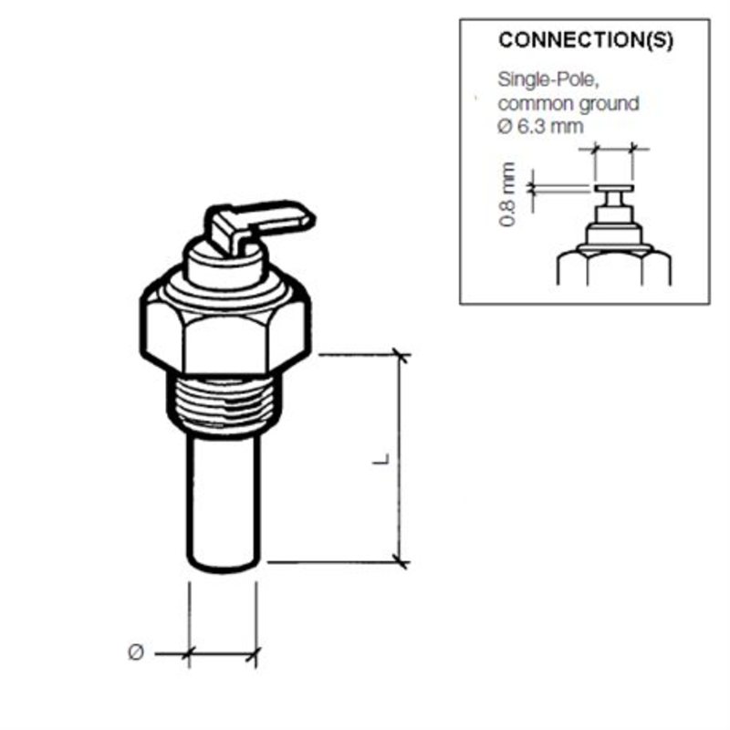 Veratron VDO Kühlmitteltemperatursensor 120°C - M1