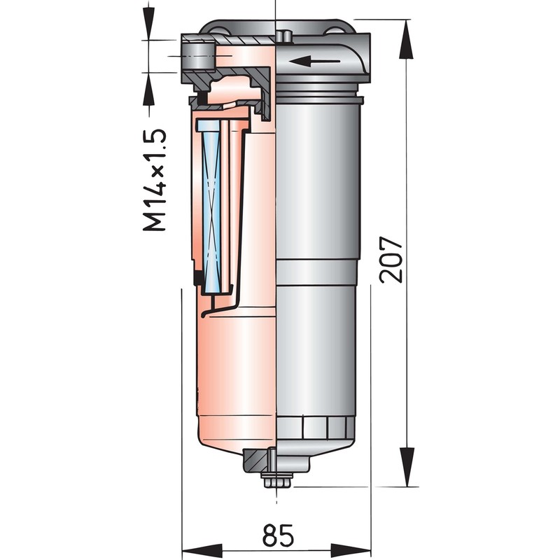 Vetus Wasserabscheider / Grobfilter