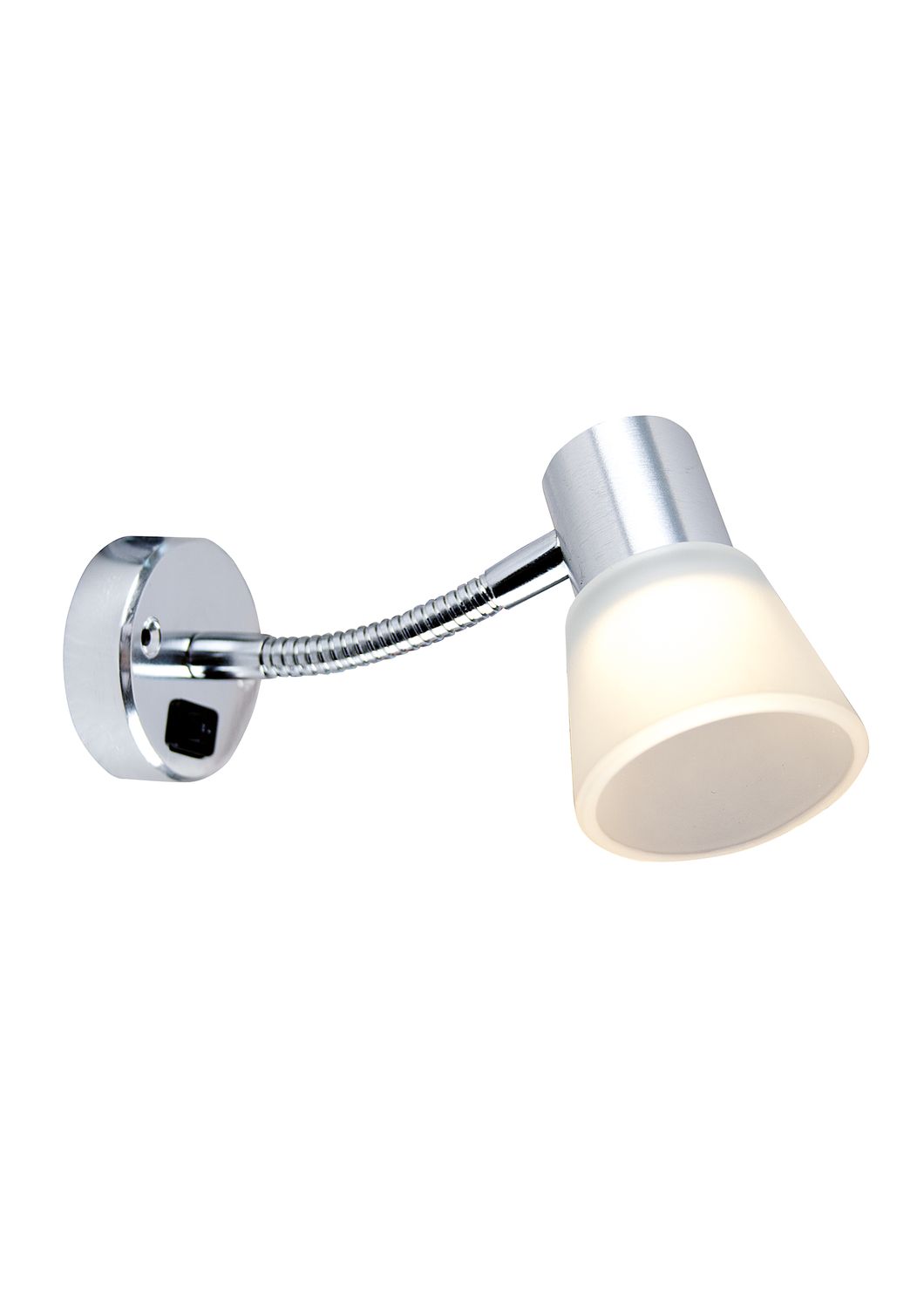 Båtsystem Leseleuchte Tube D3 mit Schalter biegsamer Arm LED 12V 06W 60lm IP21 Aluminium