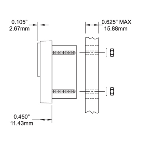 Blue Sea DC-Analog-Voltmeter – 8 bis 16 V DC