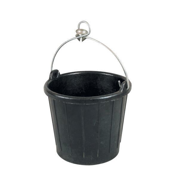 Pütz aus strapazierfähigem Gummi und verzinktem Griff 7,5l