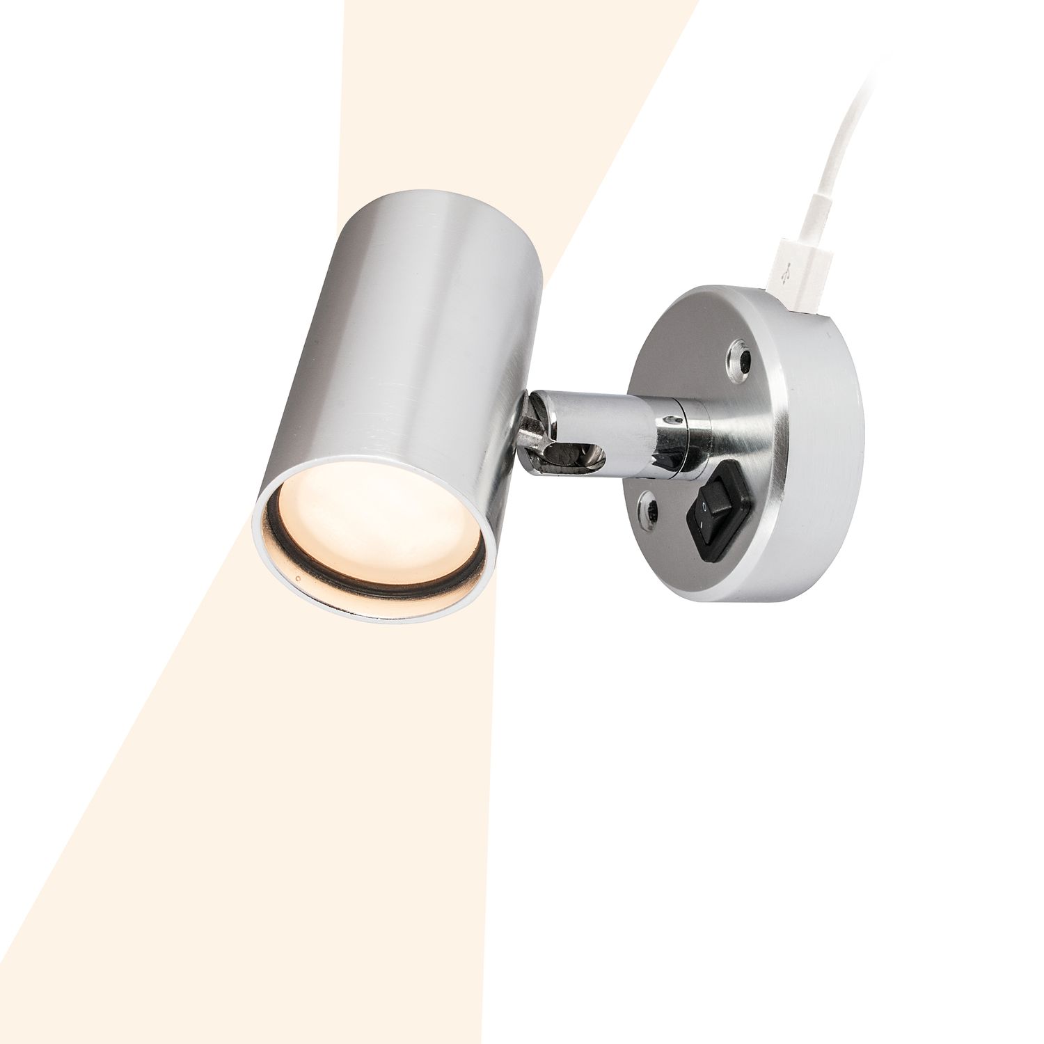 Batsystem LED-Leuchte Tube D2 mit Schalter u. USB-Buchse 1A