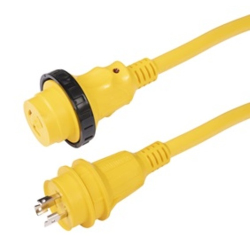 Marinco 30A 50ft Cordset Led Ergo Grip