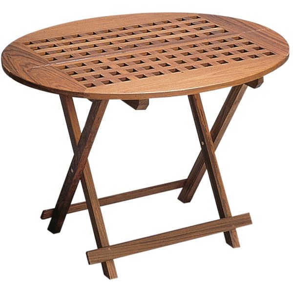 Roca Teaktisch zusammenklappbar unbehandelt L=80cm B=65cm H=57cm