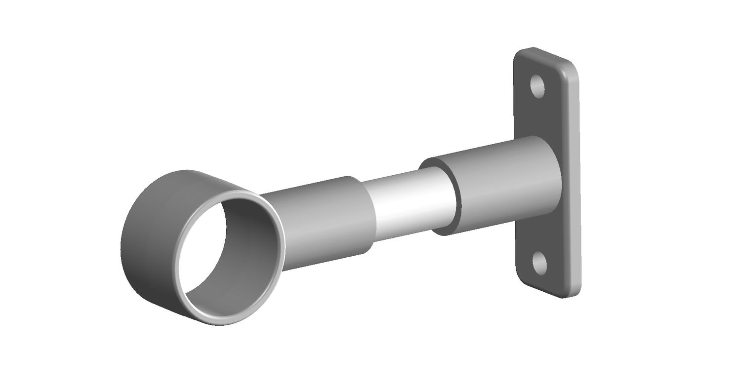 Båtsystem Halter für U-Pro Wardrope für Deckenmontage L=150mm