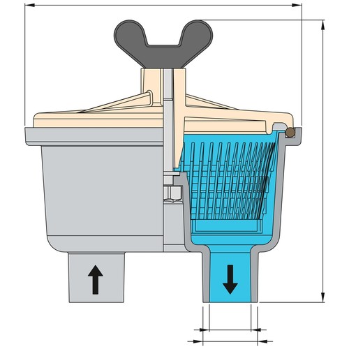 Vetus FILTER 150 Wasserfilter
