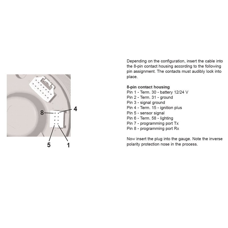 VDO VL Drehzahlmesser Anzeige 5000rpm, schwarz