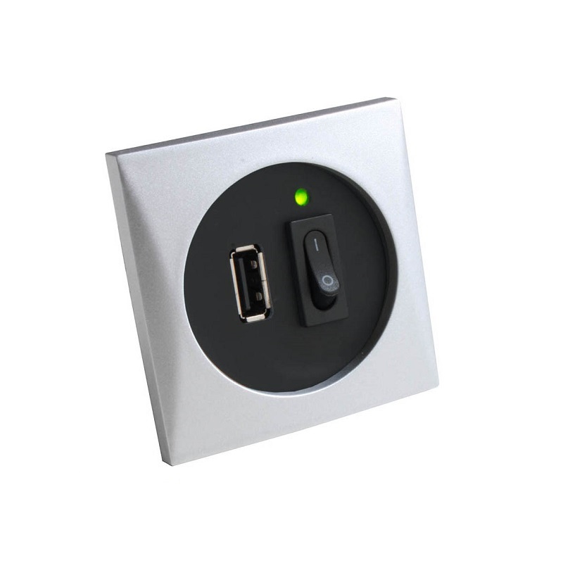 USB-Steckdose mit Schalter